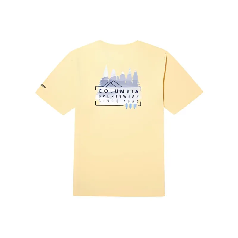 Columbia T Shirts Men Yellow-1