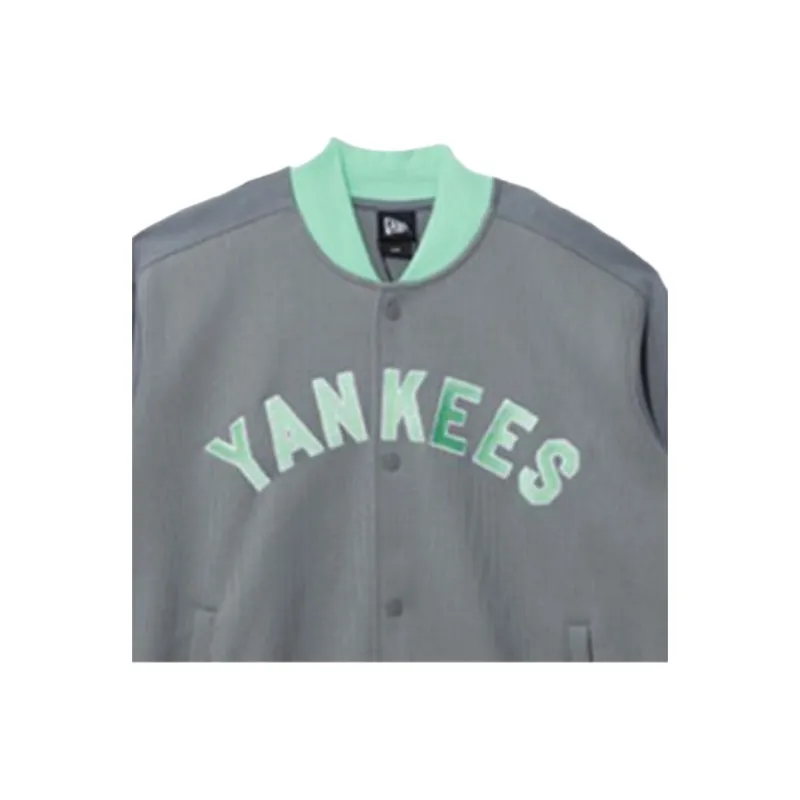New Era Baseball Jacket Unisex Gray-2
