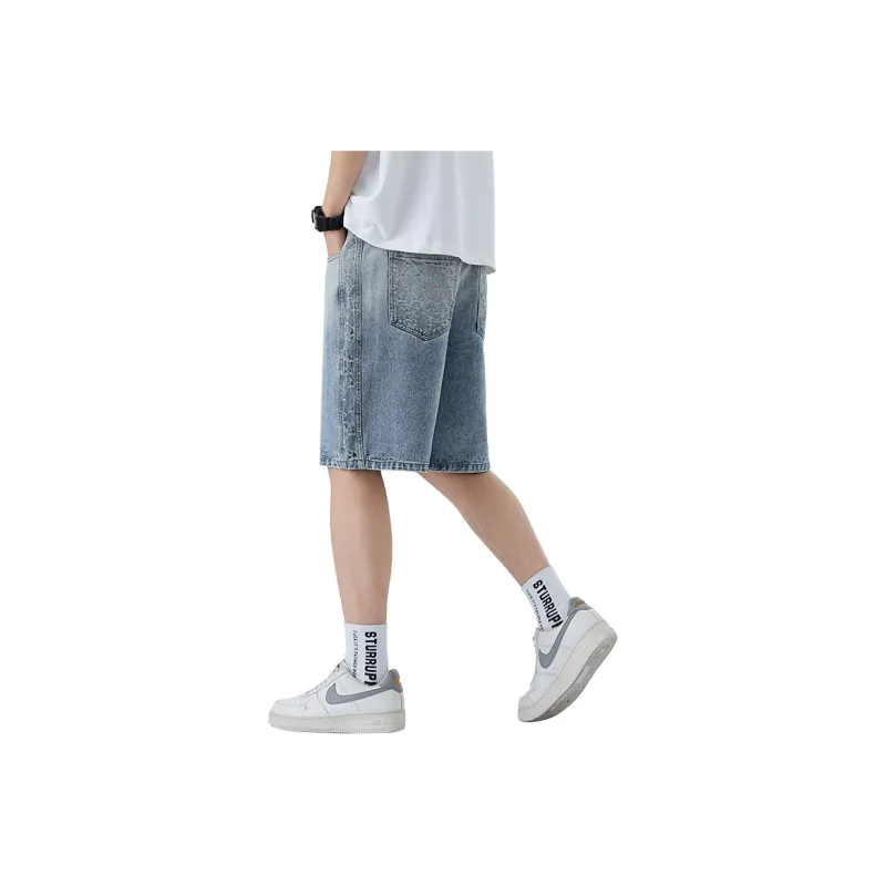 WilliamPOLO Denim Shorts Unisex Light Blue-1