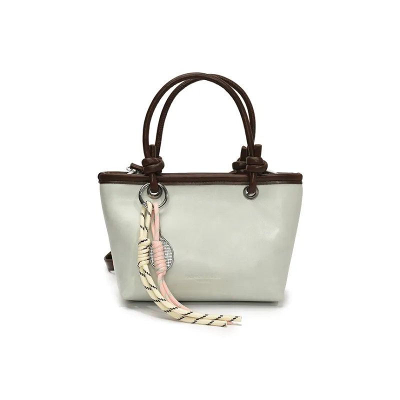 Yalu PU One Shoulder Handbag Regular Women's Pink/Black/Ecru/Light Green-19