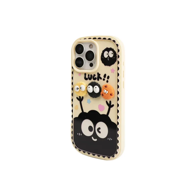 Wei Xin TPU Material Rice Base Cookie Lanyard Phone Cases Compatible With IPhone 16/15 Pro Max/Apple 13/14 Pro/Max-8