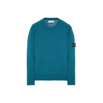 STONE ISLAND Logo Patch Crewneck Knitted Jumper