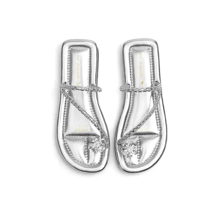 RED DRAGONFLY Rubber Sole Slip Resistant Flip Flops Women's-13