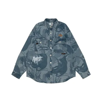 Aape Moonface logo Camouflage print Shirt