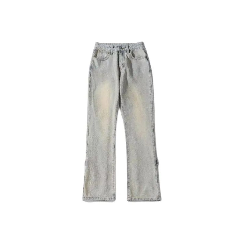 WELTER EXPERIMENT Classic Jeans Style Men's Yellow Mud And Black-4