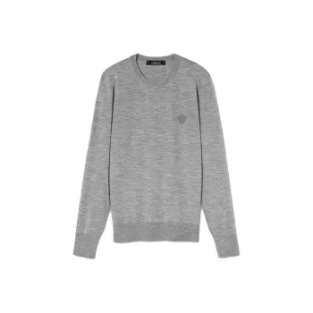 VERSACE Sweaters Men Gray