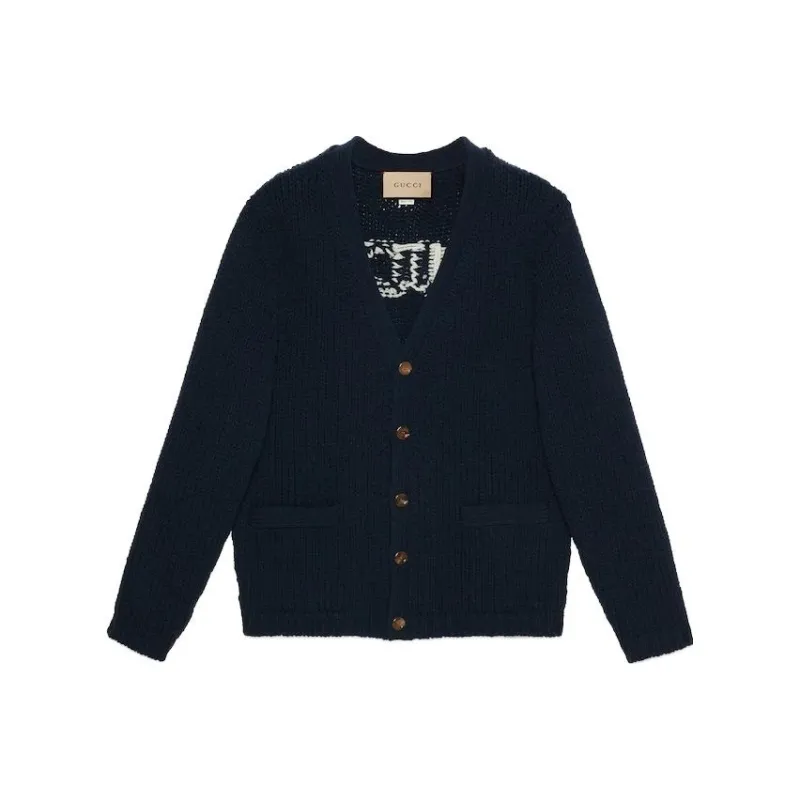 GUCCI FW23 Sweater Men's Dark Blue-0