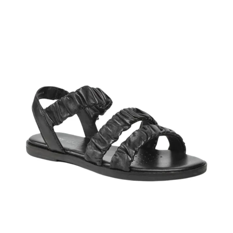GEOX Naileen One Strap Sandals 1.5cm Women's Black-1