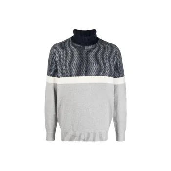 BARBOUR Bream Bream Color Blocked Roll Neck Jumper