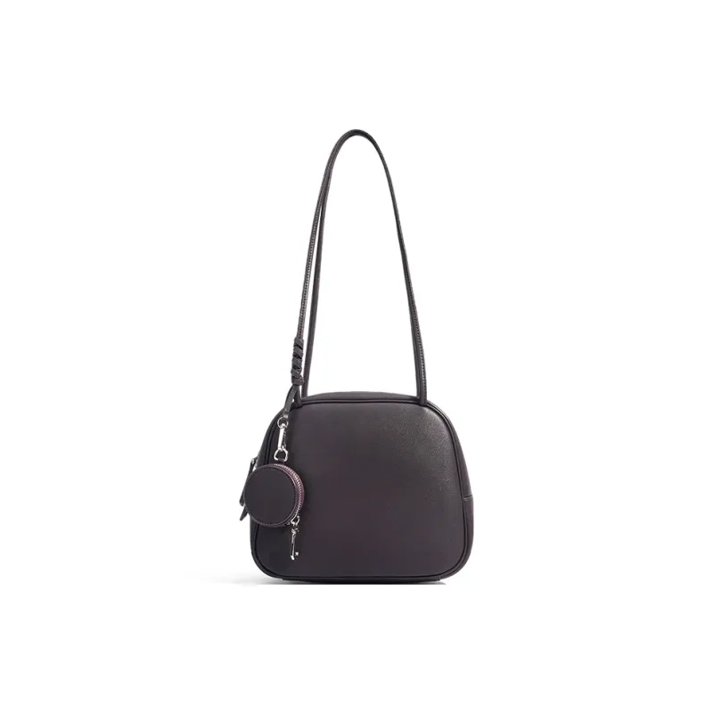 CLEVER& KETCH Cow Leather Shoulder Bag Women's Coffee/Light Blue/Apricot/Matcha Green/Caramel-0