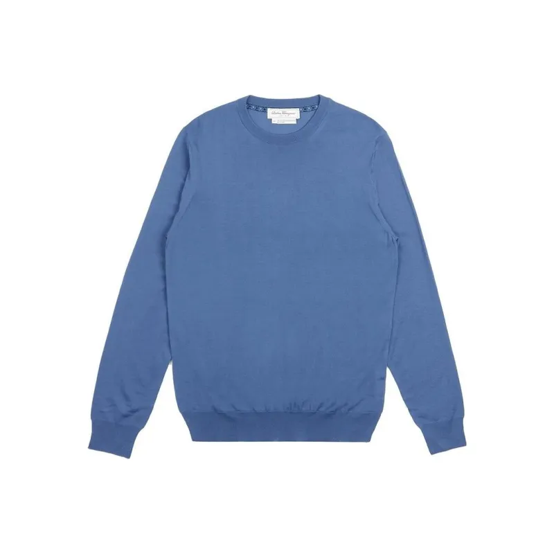 Ferragamo Sweaters Men Sky Blue-0