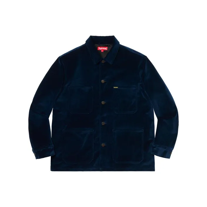 Supreme Velvet Trucker Jacket-0