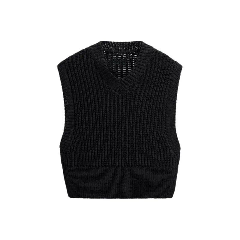 ZARA Tank Tops Men Black-0