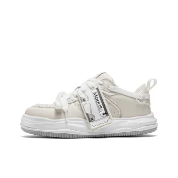 MADALLO Madallo Rocking Collection Fashion Dissolve Shoes Warm Slip Resistant Low Top Skateboard Shoes Women's White