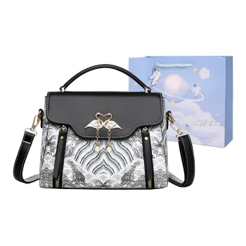 Duoluplo Doron Paul PU Handbag Women's Black/Khaki/Sky Blue/Pink