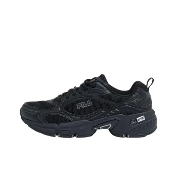 FILA Anti Slip Wear Resistant Low Top Casual Shoes Unisex Black