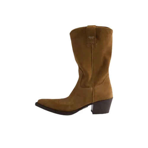 PRADA Ankle Boots 4.5cm Women's Brown