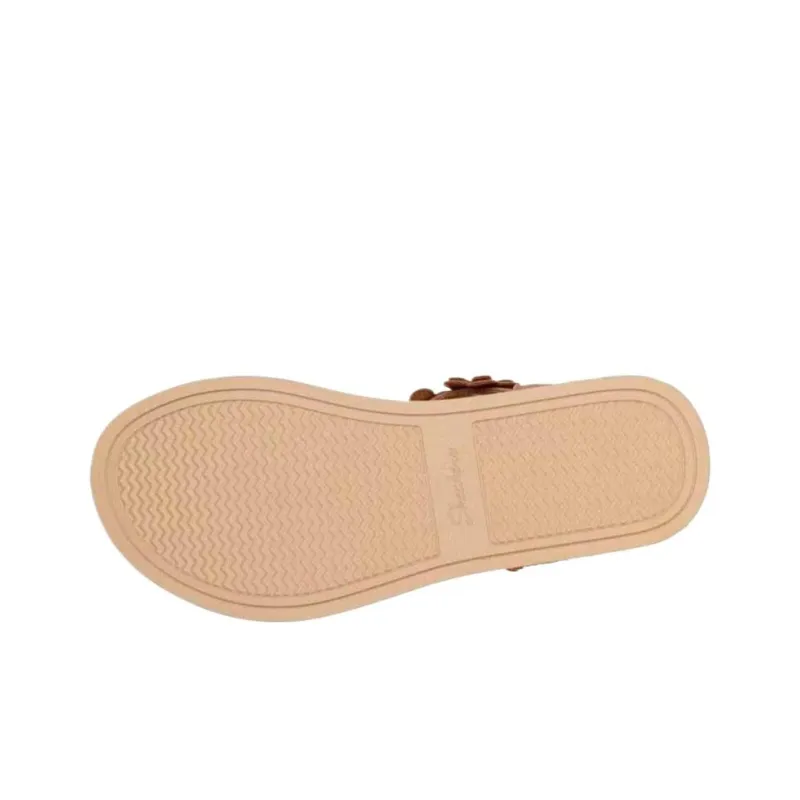 Skechers Quiet Abrasion Resistant Flip Flops Women's Brown-1
