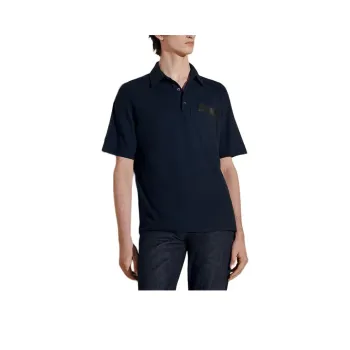 HERMES SS24 Polo Shirt Men's Marine Blue