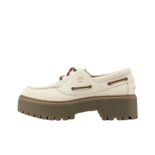 Timberland Stone Street Boat Shoes Women's White
