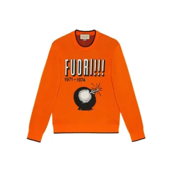 GUCCI Sweaters Men Orange