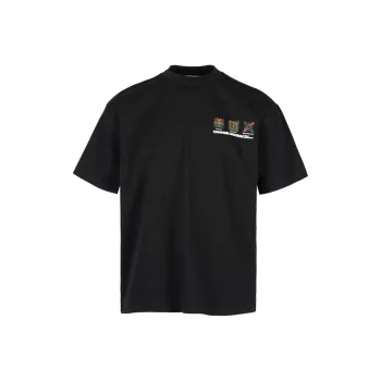 ORANGE DRAGON T Shirt Unisex Black