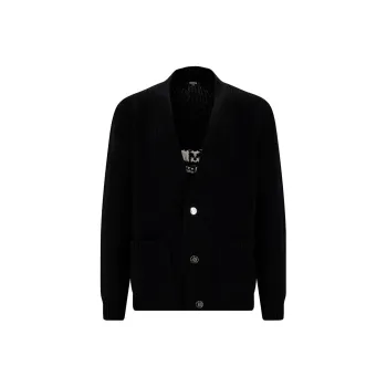 BALMAIN Logo jacquard Cardigan
