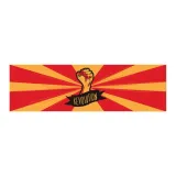Size 26-Intense Red and Yellow[Cooling Sensation Quick Dry Sports Towel]