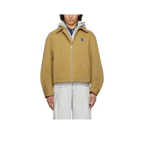 Ader Error Blue Hats Caps & Coats Men's Khaki