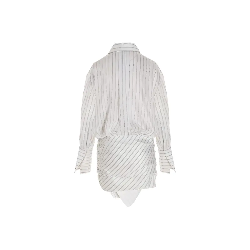 The Attico Hatty Striped Mini Dress-1
