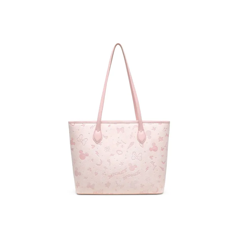MESUCA Disney, Collaboration Disney Collection PU Shoulder Bag Tote Regular Women's Ecru/Pink-8