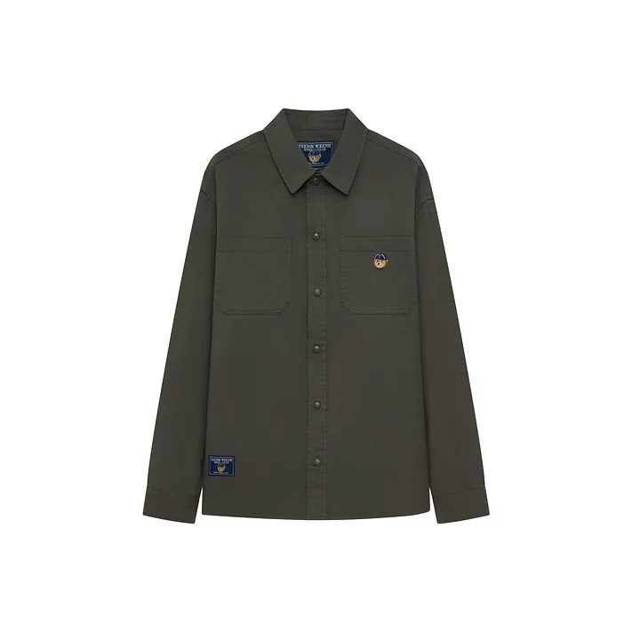 Teenie Weenie Men FW24 Shirt Unisex Army Green-0
