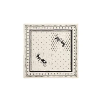 COACH Silk Headwraps Unisex White