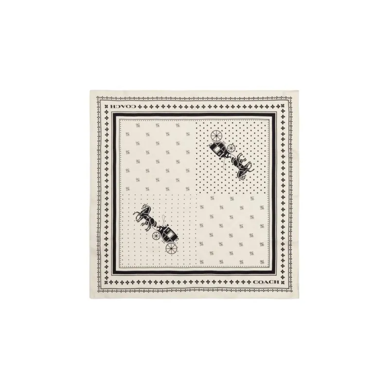 COACH Silk Headwraps Unisex White-0