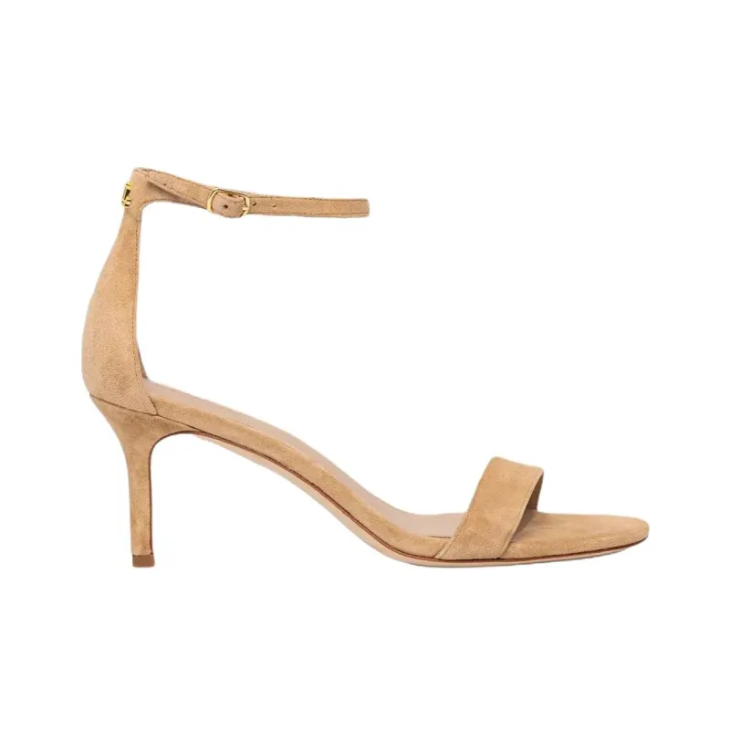LAUREN RALPH LAUREN Allie Mid One Strap Sandals 8cm Women's Beige-1