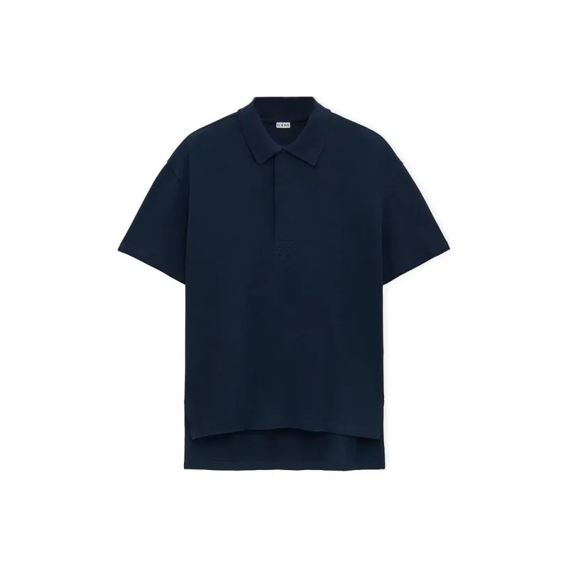 LOEWE Anagram Embroidered Polo Shirt-0
