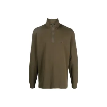 C.P.Company Logo patch Half zip Jumper