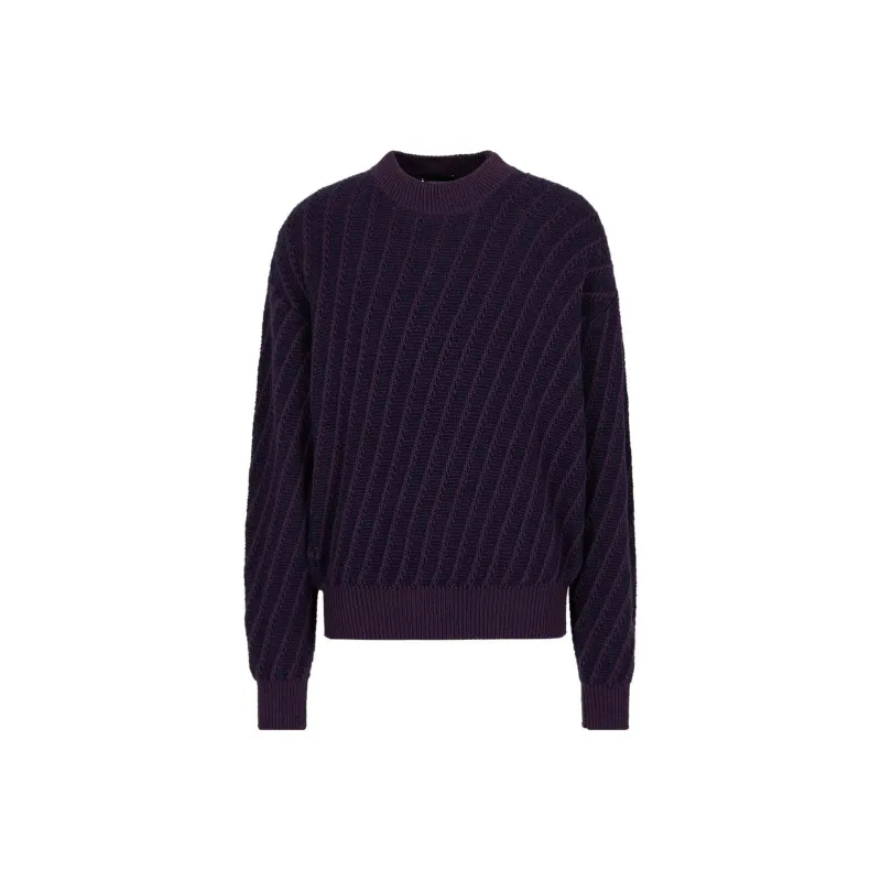 EMPORIO ARMANI Sweaters Men Purple-0