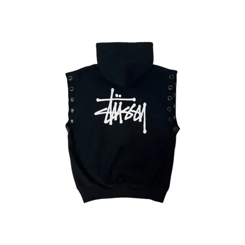 Junya Watanabe Man X Stussy Logo print Sleeveless Hoodie-0