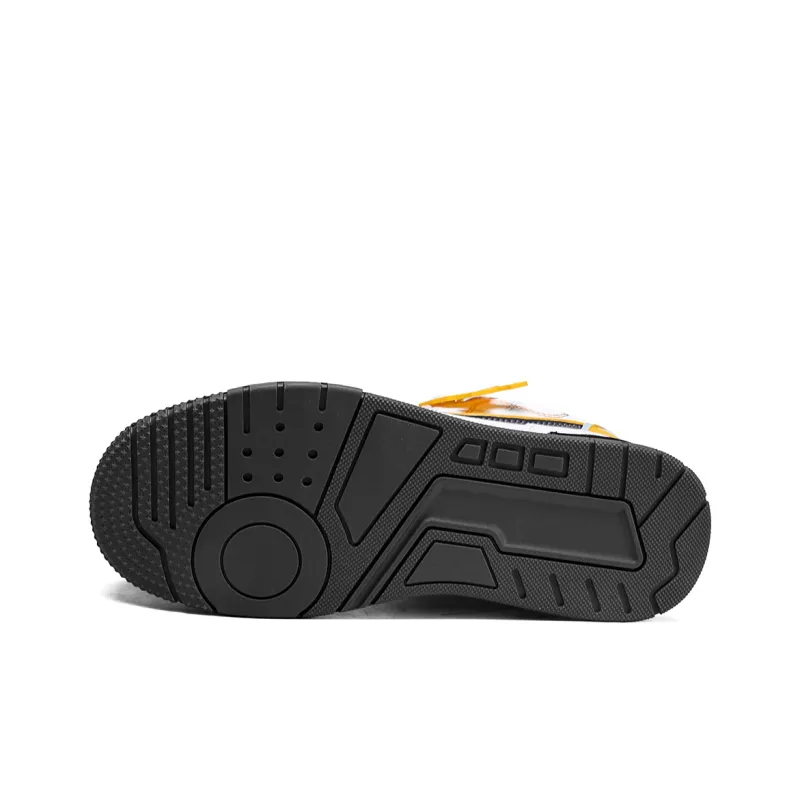 JEANSWEST Cheese Patchwork Trendy Slip Resistant, Abrasion Resistant, Breathable Low Top Skateboard Shoes Men's-6