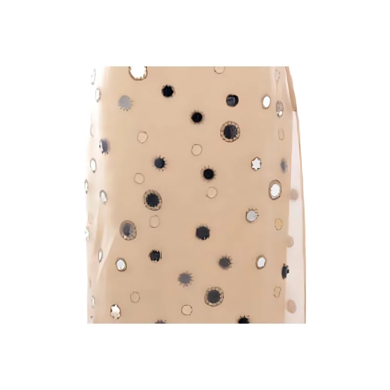 PRADA Embroidered Straight Hem Skirt-2