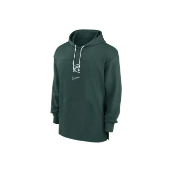 Nike Dri-Fit College Michigan State Spartans Sideline Jersey Sweatshirt Men's Green