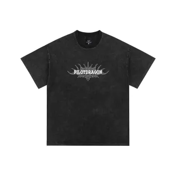 PILOTDRAGON T Shirt Unisex Faded Black