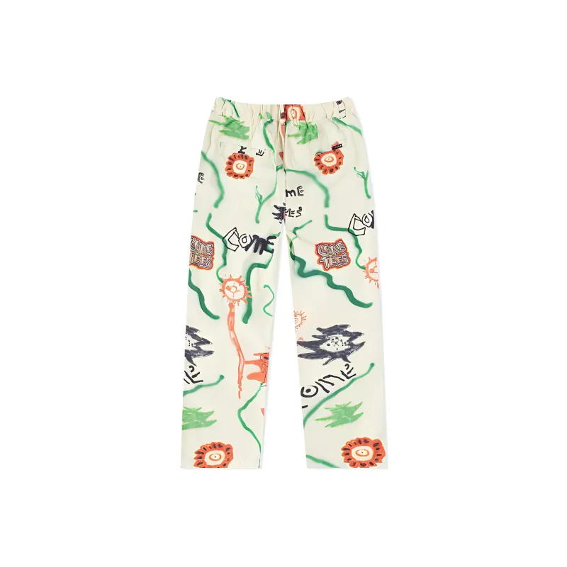 Converse X Come Tees Casual Pants Unisex White-1