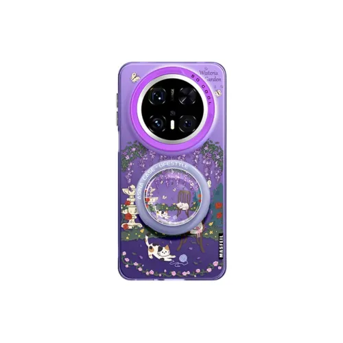 Marsfield Acrylic Material Magnetic Wisteria Garden Phone Cases Compatibility Huawei Mate 70/60/50/Pro