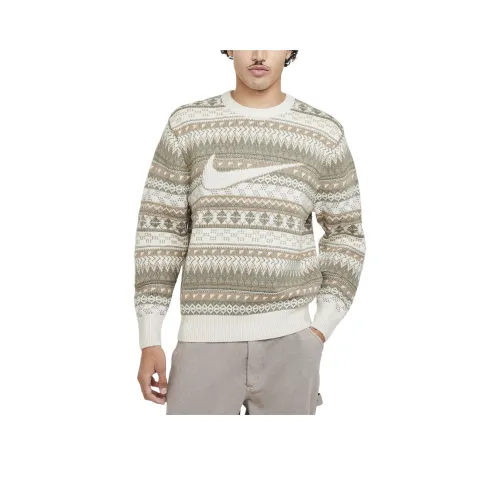 nike bone Life Men's Fair Isle Swoosh Sweater