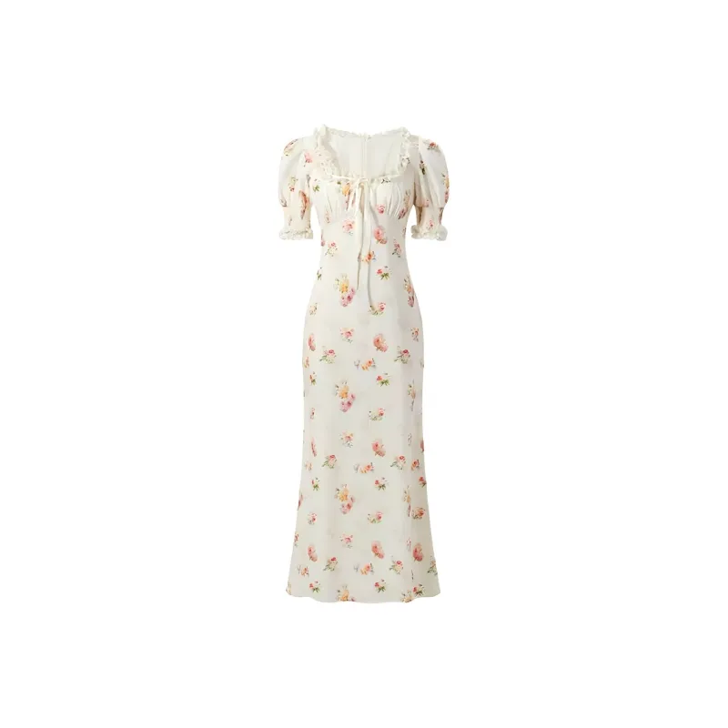 KUNZHUDAXIANG Short Sleeved Dress Women's-0