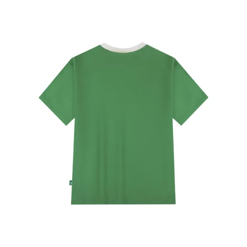 361° T Shirt Unisex Green/Cream White-1