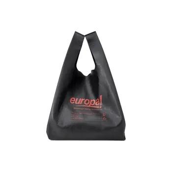 Balenciaga Leather Tote Bag Shopping Bag Shoulder Bag Handbag Medium Size Women's Black Red