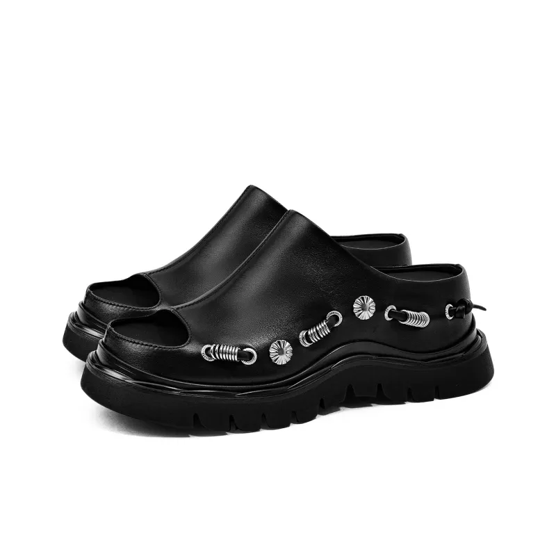 KMD Slide Slippers Women's Black-1